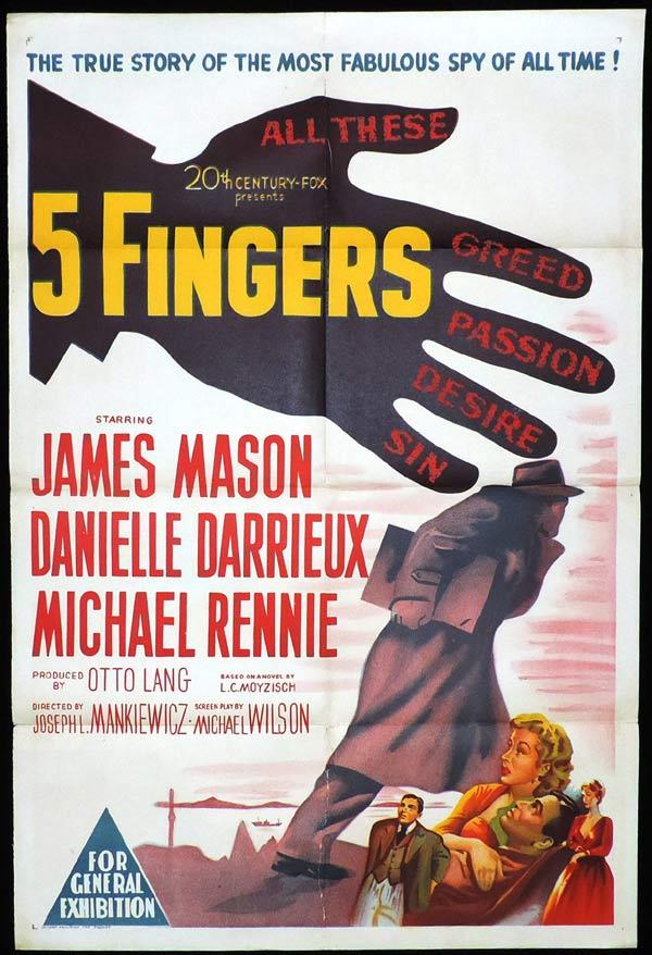 5 Fingers (1952) - James Mason Colorized Version DVD