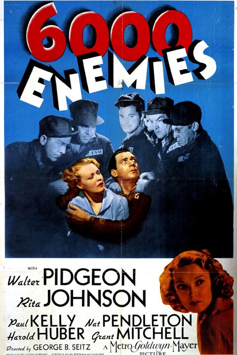 6000 Enemies (1939) - Walter Pidgeon DVD