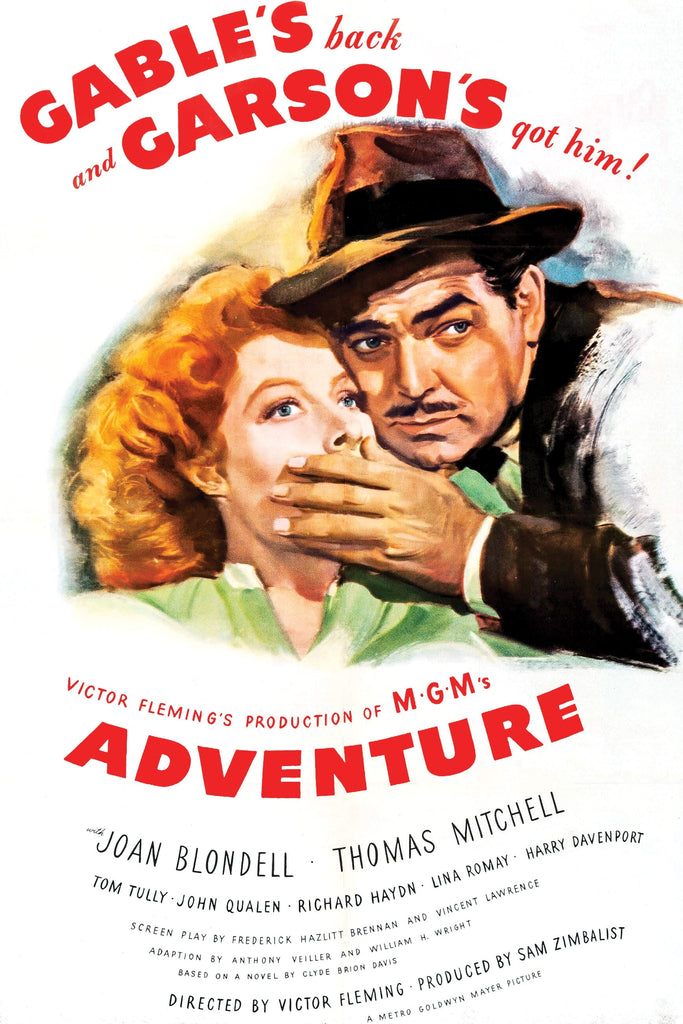 Adventure (1945) - Clark Gable  Colorized Version  DVD