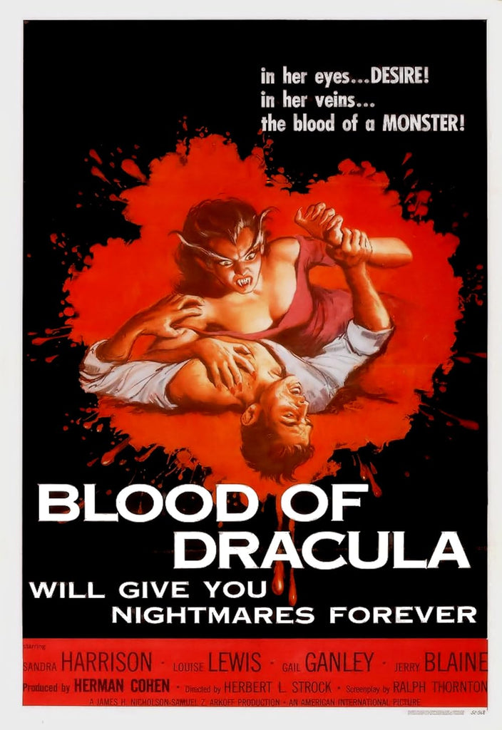 Blood Of Dracula (1957) - Sandra Harrison Colorized Version DVD