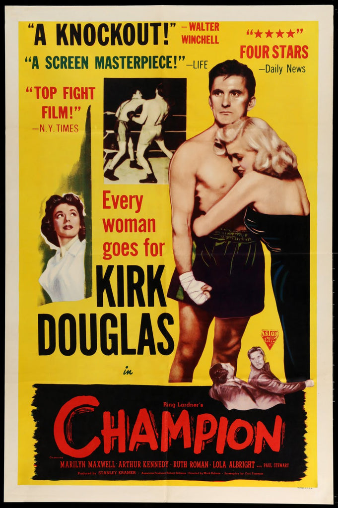Champion (1949) - Kirk Douglas Colorized Version