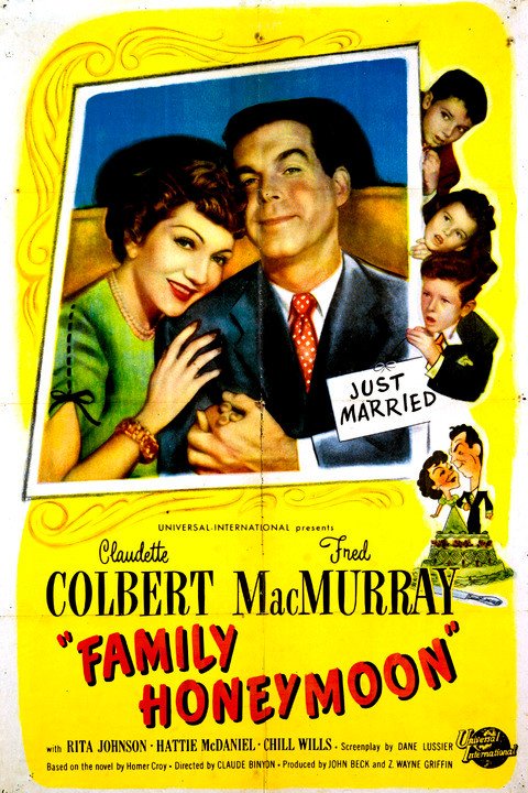 Family Honeymoon (1948) - Fred MacMurray Colorized Version