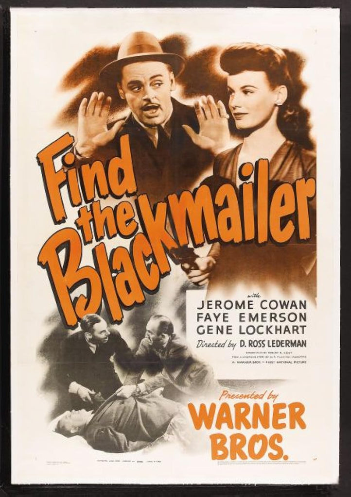 Find The Blackmailer (1943) - Jerome Cowan Colorized Version DVD