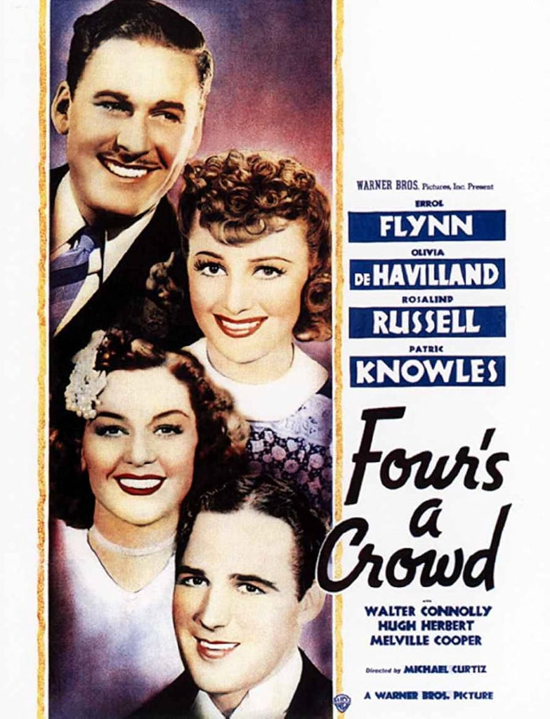 Four's A Crowd (1938) - Errol Flynn Colorized Version DVD