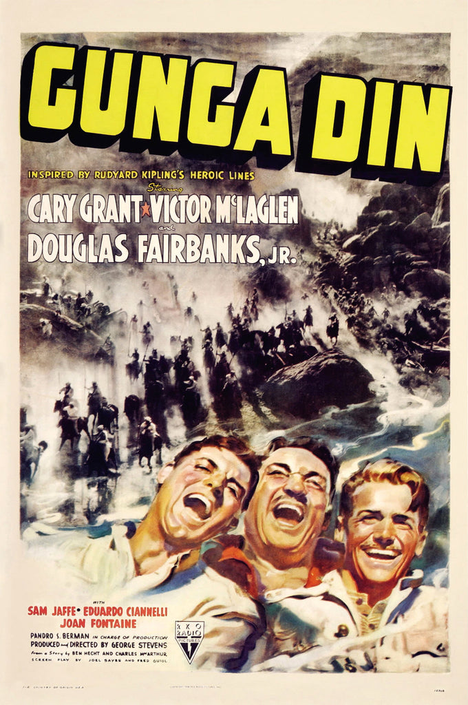 Gunga Din (1939) - Cary Grant Colorized Version
