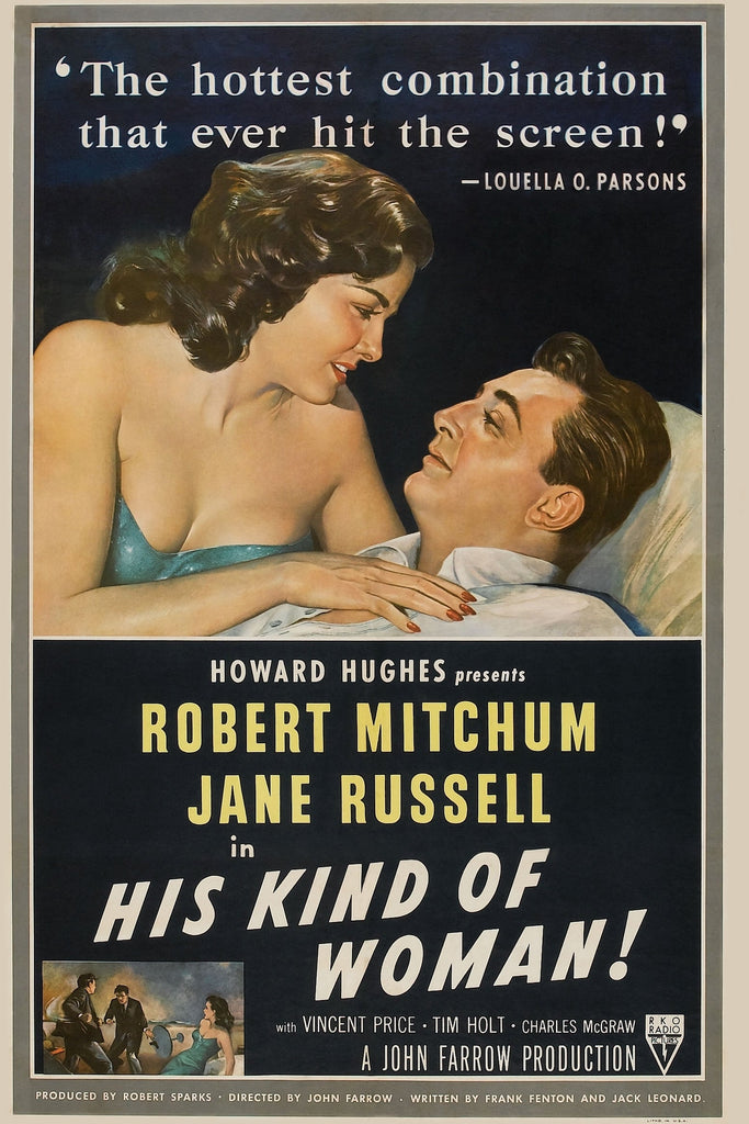 His Kind Of Woman (1951) - Robert Mitchum Colorized Version