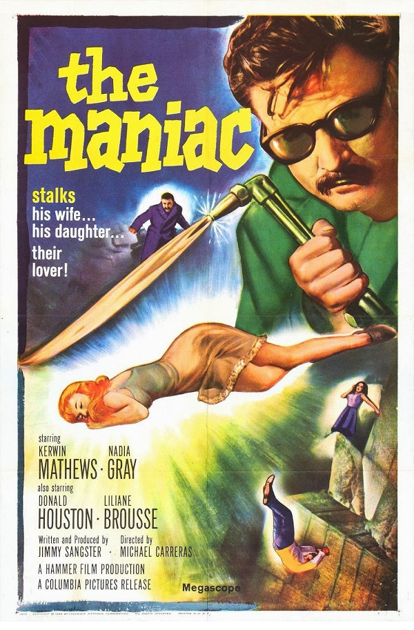 Maniac (1963) - Kerwin Mathews Colorized Version DVD