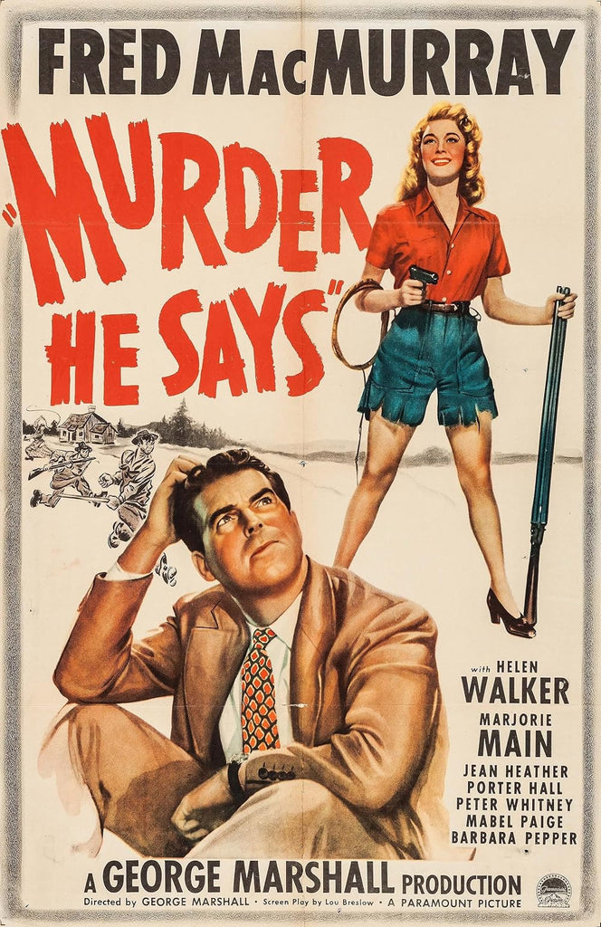 Murder, He Says (1945) - Fred MacMurray Colorized Version
