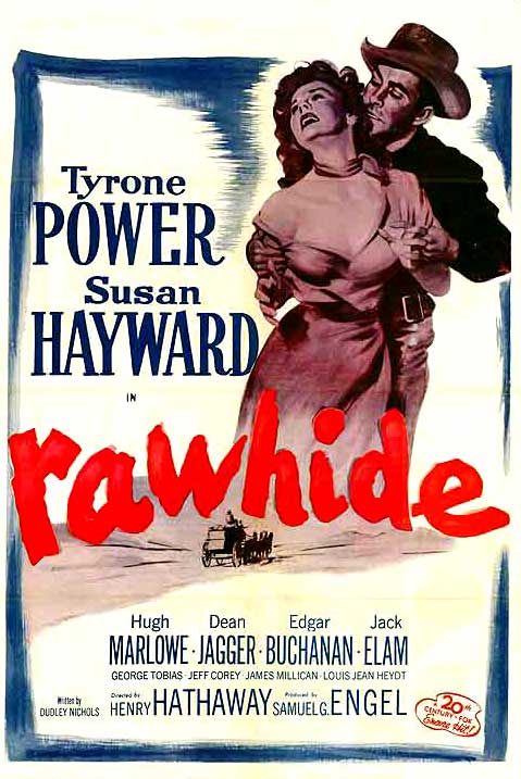 Rawhide (1951) - Tyrone Power Colorized Version