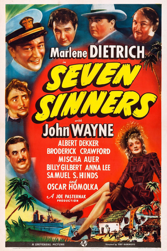 Seven Sinners (1940) - John Wayne Colorized Version DVD
