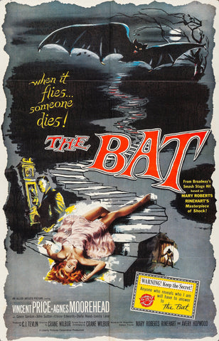 The Bat (1959) - Vincent Price  Colorized Version
