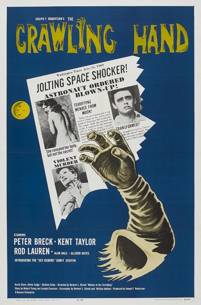 The Crawling Hand (1963) - Peter Breck Colorized Version DVD