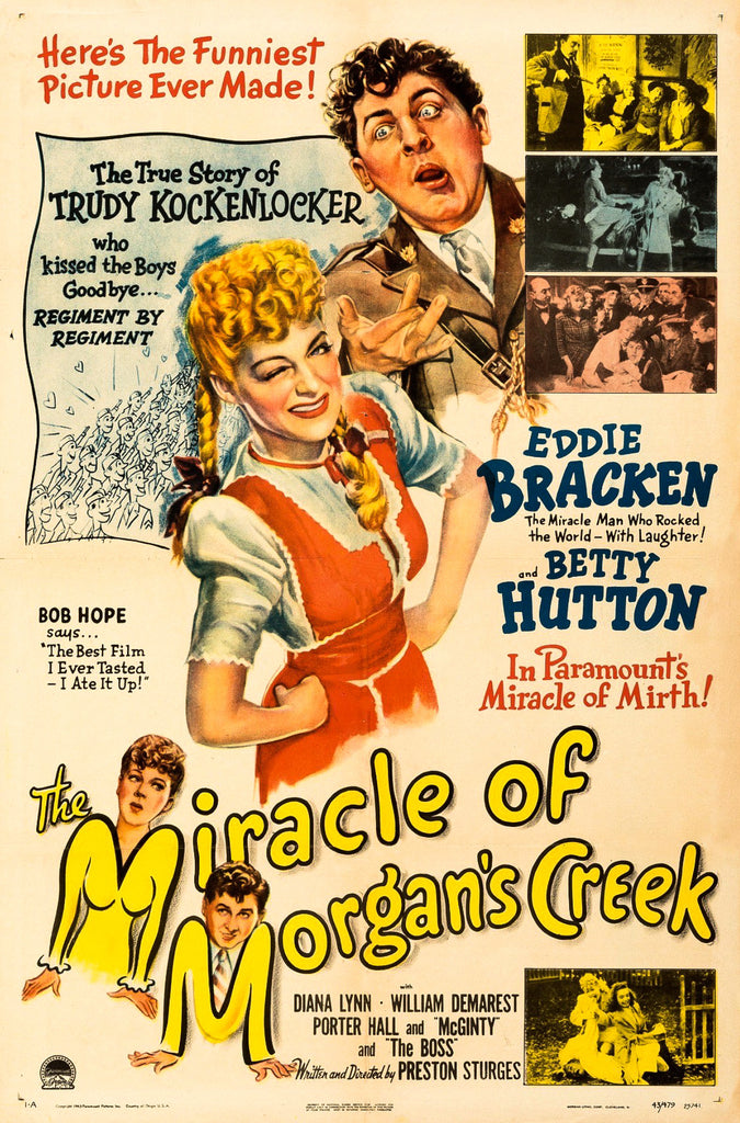 The Miracle Of Morgan's Creek (1943) - Eddie Bracken Colorized Version DVD