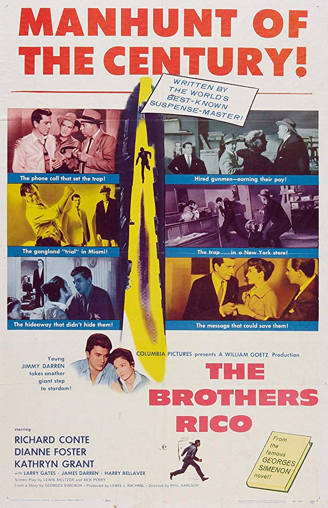 The Brothers Rico (1957) - Richard Conte Colorized Version DVD
