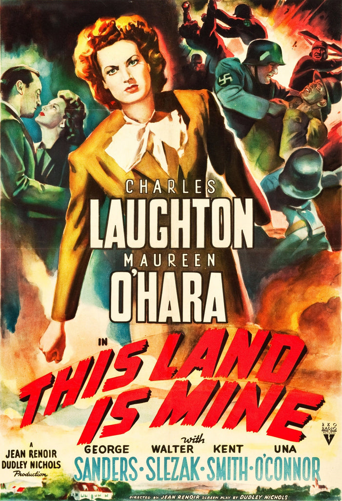 This Land Is Mine (1943) - Charles Laughton Colorized Version