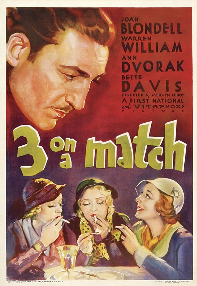Three On A Match (1932) - Joan Blondell Colorized Version