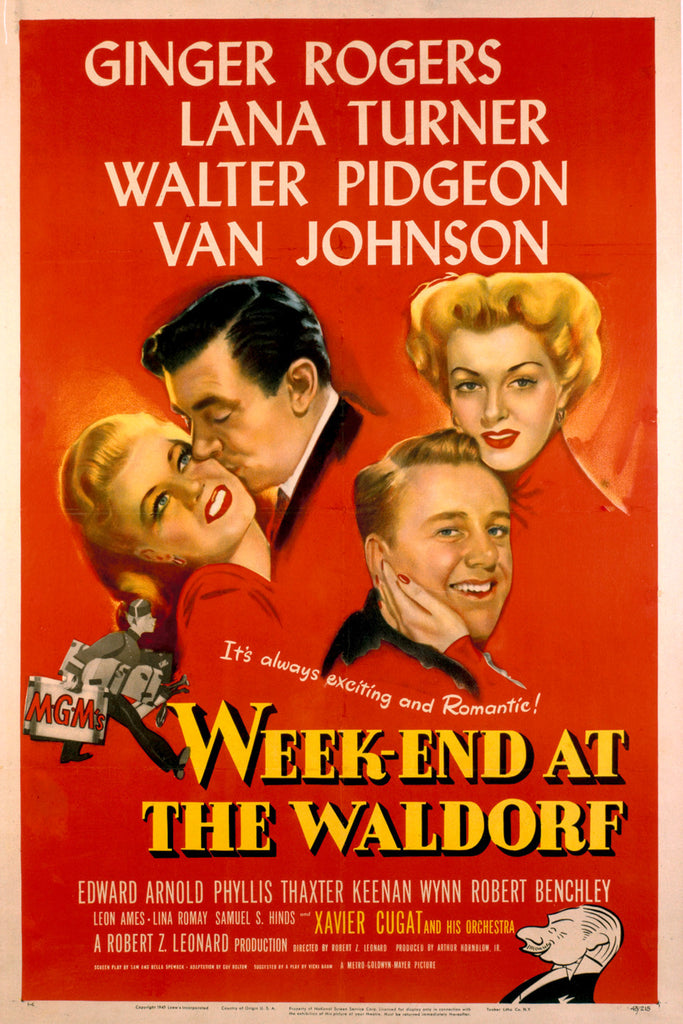 Week-End At The Waldorf (1945) - Ginger Rogers Colorized Version DVD
