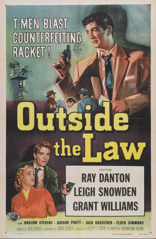Outside The Law (1956) - Ray Danton Colorized Version