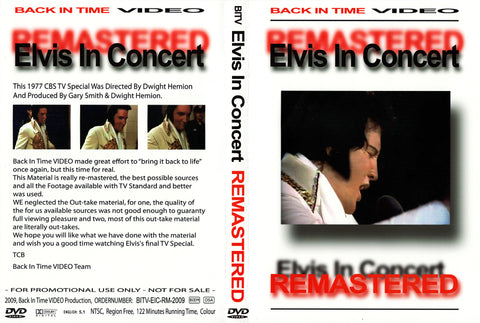 Elvis - Live In Concert - Remastered DVD