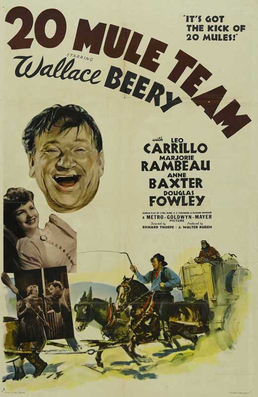 20 Mule Team (1940) - Wallace Beery DVD