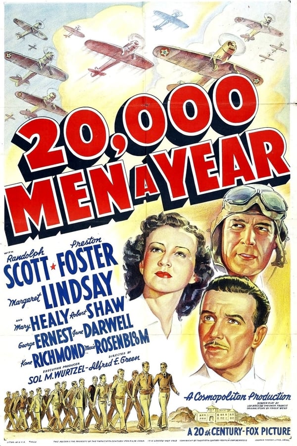20,000 Men A Year (1939) - Randolph Scott DVD