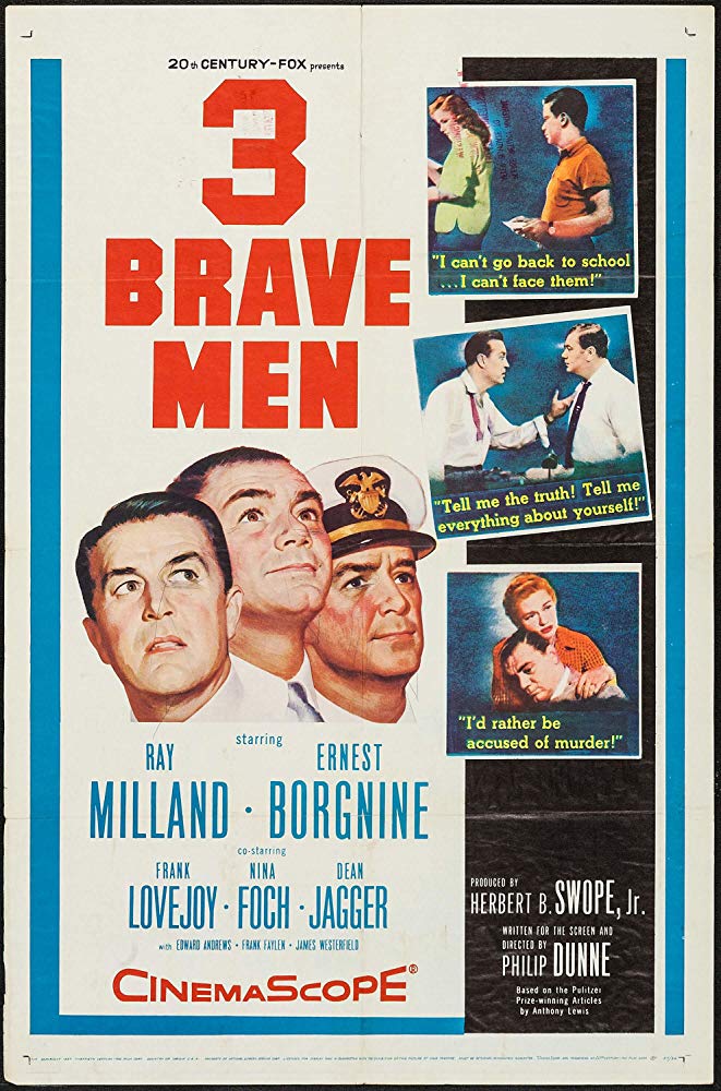3 Brave Men (1956) - Ray Milland DVD