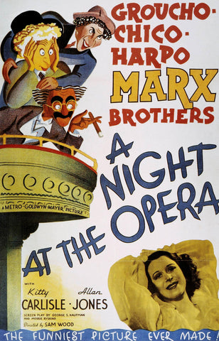 A Night At The Opera (1935) - Marx Bros.   Colorized Version  DVD