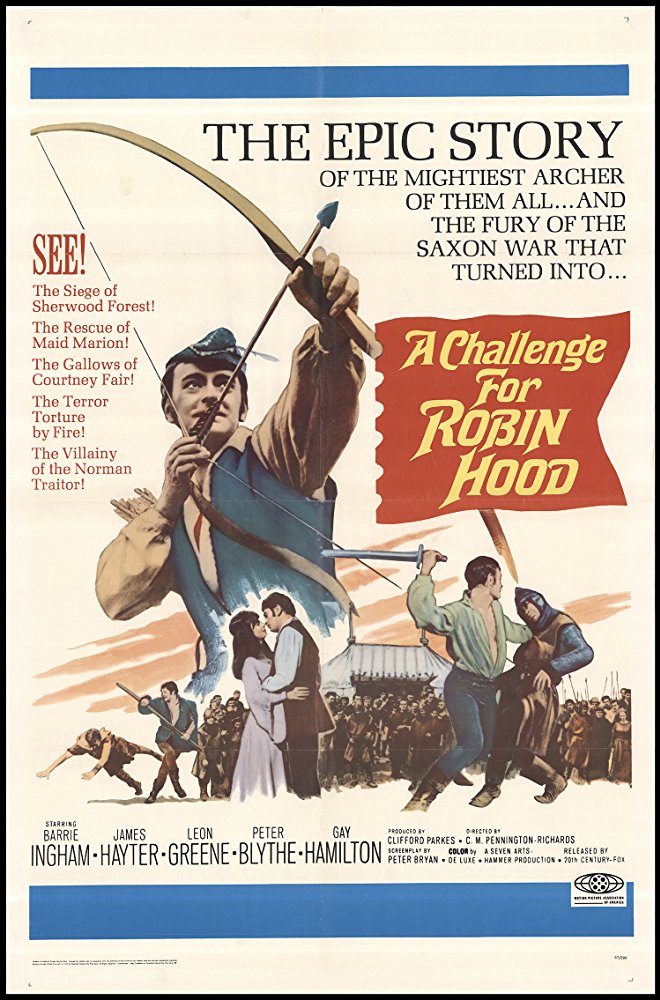 A Challenge For Robin Hood (1967) - Barrie Ingham DVD