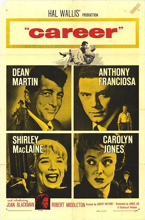 Career (1959) - Dean Martin DVD