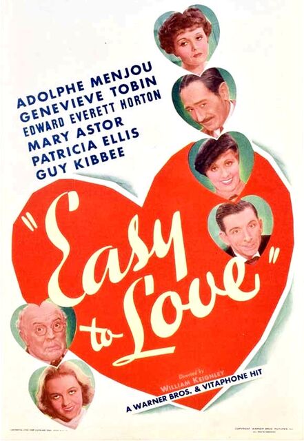 Easy To Love (1934) - Adolphe Menjou DVD