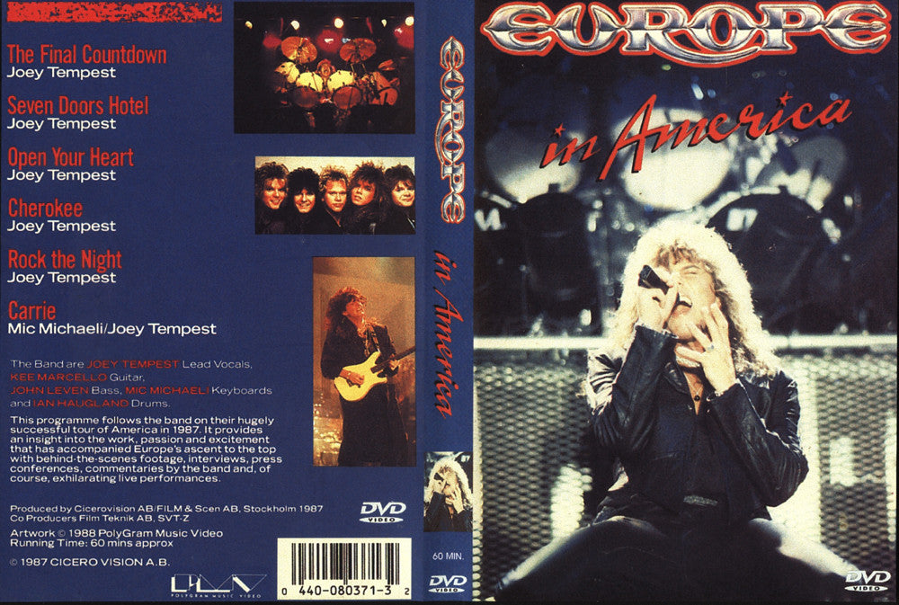 Europe - In America (1997) DVD