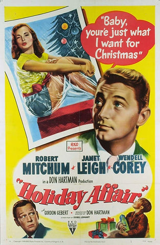 Holiday Affair (1949) - Robert Mitchum  Colorized Version DVD