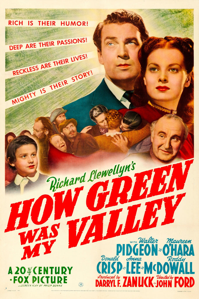 How Green Was My Valley (1941) - Maureen O´Hara   Colorized Version DVD