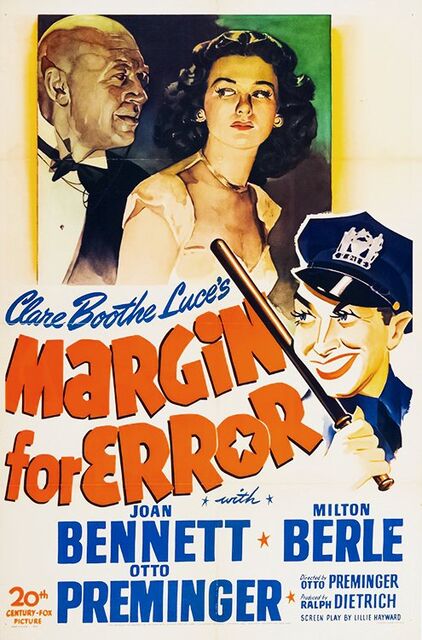 Margin For Error (1943) - Joan Bennett DVD