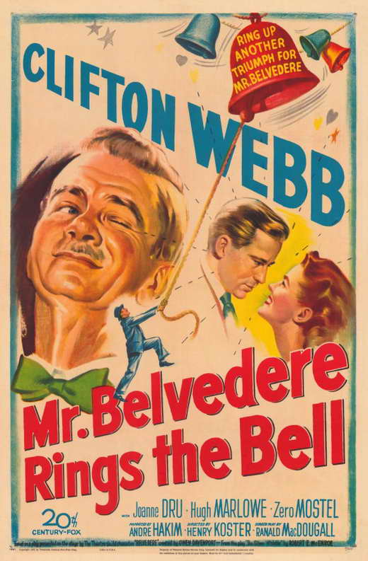 Mr. Belvedere Rings The Bell (1951) - Clifton Webb DVD