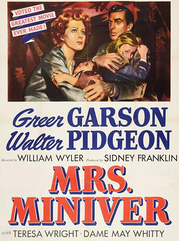 Mrs. Miniver (1942) - Walter Pidgeon  Colorized Version  DVD