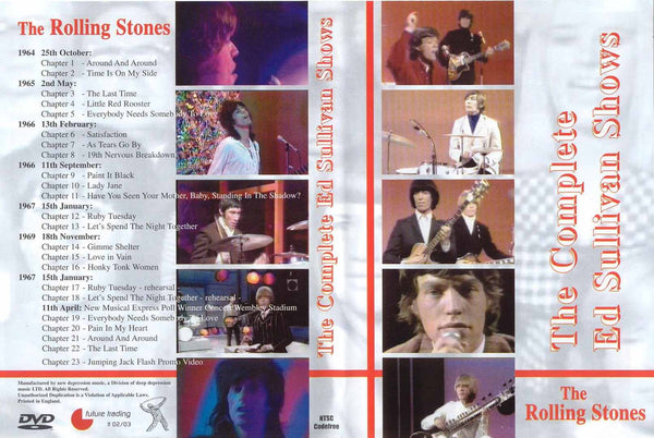 Rolling Stones : The Complete Ed Sullivan Shows (2 DVD Set