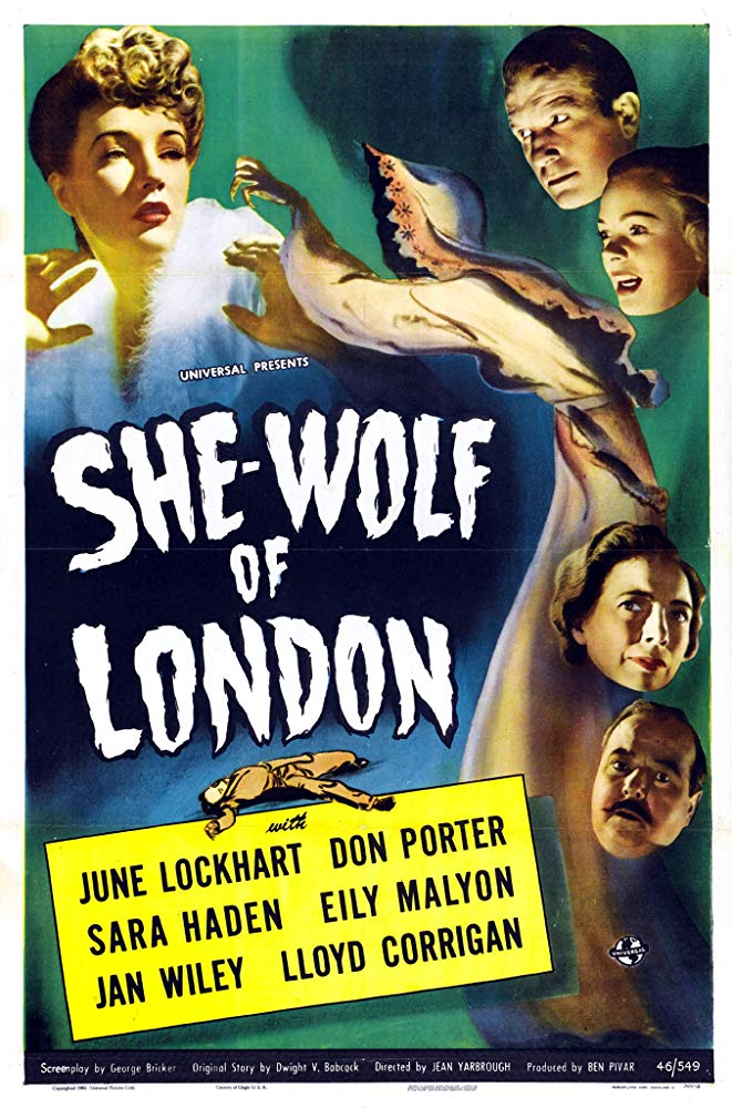 She-Wolf Of London (1946) - June Lockhart DVD Colorized Version