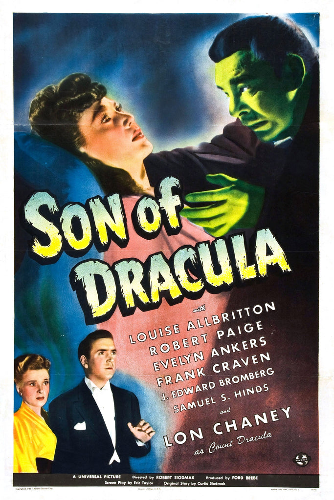 Son Of Dracula (1943) - Lon Chaney Jr. DVD  Colorized Version