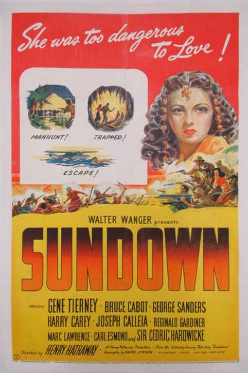 Sundown (1941) - Gene Tierney DVD