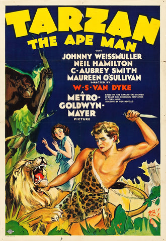 Tarzan The Ape Man (1932) - Johnny Weissmuller  Colorized Version  DVD