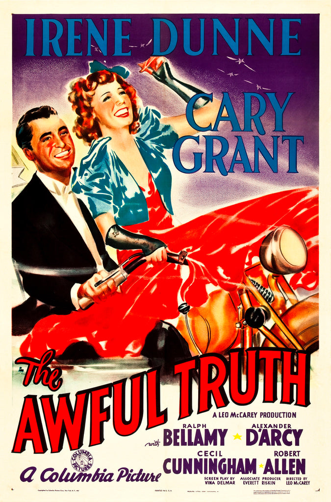 The Awful Truth (1937) - Cary Grant Colorized Version DVD