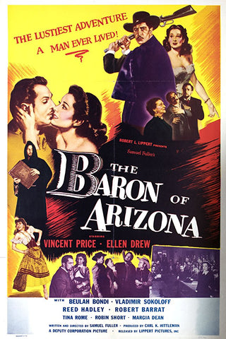 The Baron Of Arizona (1950) - Vincent Price  Colorized Version