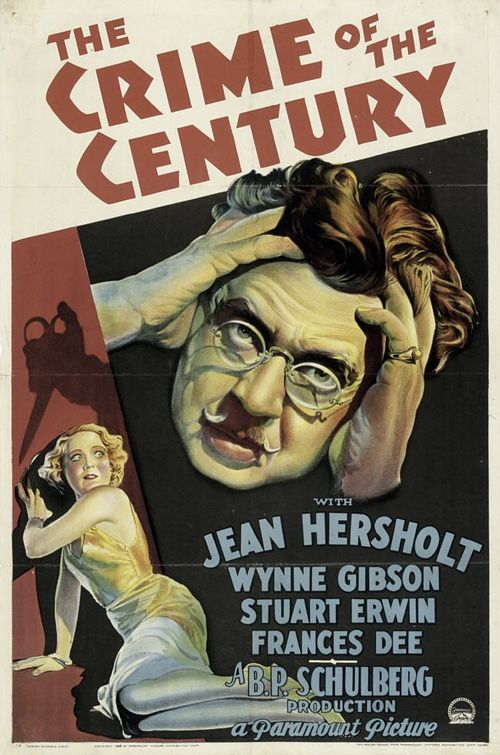 The Crime Of The Century (1933) - Jean Hersholt DVD