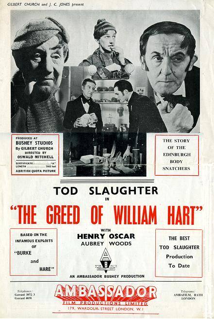 The Greed Of William Hart AKA Horror Maniacs (1948) - Tod Slaughter DVD