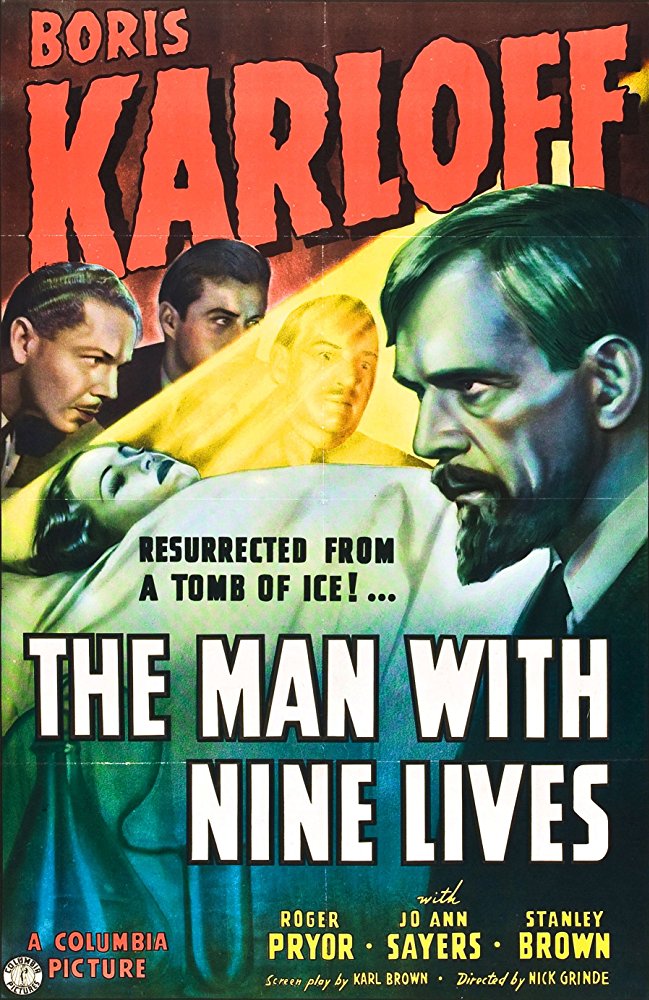The Man With Nine Lives (1940) - Boris Karloff DVD