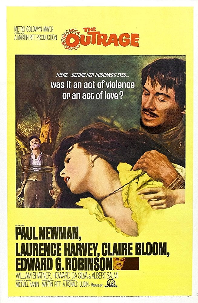 The Outrage (1964) - Paul Newman Colorized Version