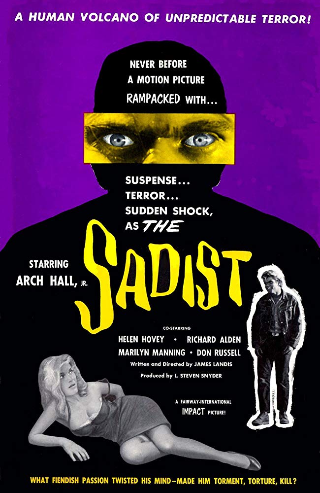 The Sadist (1963) - Arch Hall Jr. DVD