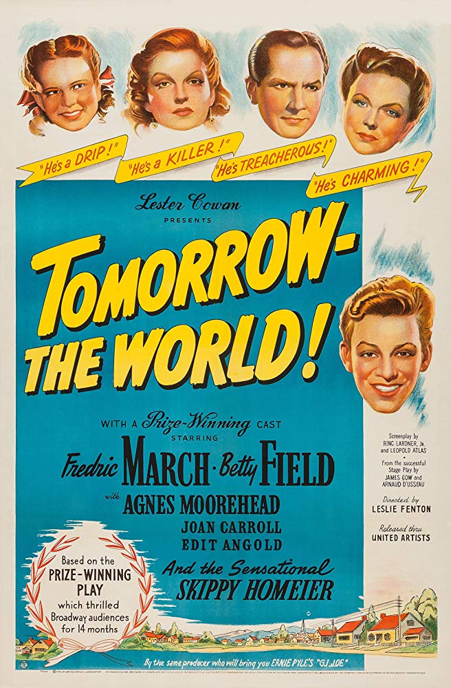 Tomorrow, The World ! (1944) - Fredric March DVD