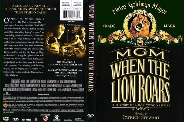 camisa hospital Excremento MGM : When The Lion Roars (1992) - 2 DVD Set – Elvis DVD Collector & Movies  Store
